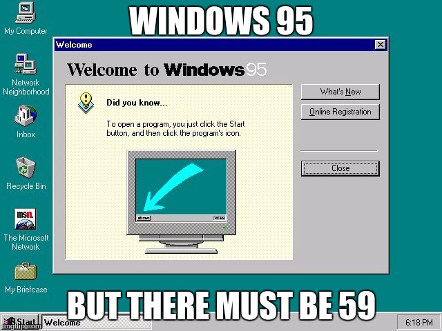 About Blank Windows 95